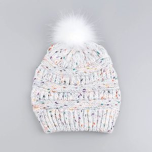 100% <span class=keywords><strong>bonnet</strong></span> à tricoter d'hiver en acrylique avec <span class=keywords><strong>pompon</strong></span> populaire Logo personnalisé accessoire de maintien au chaud pour un usage quotidien - Product Image 2