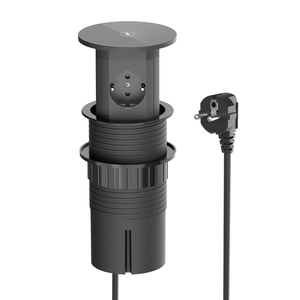 86mm Pop-up <strong>Socket</strong> UK <strong>EU</strong> Power Plug <strong>Socket</strong> 4USB+2AC <strong>Desktop</strong> <strong>Socket</strong> with 15w Wireless Charging - Product Image 2
