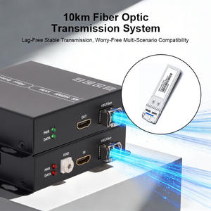 Extenseur de <span class=keywords><strong>fibre</strong></span> <span class=keywords><strong>optique</strong></span> <span class=keywords><strong>HDMI</strong></span> 4K60Hz 10KM Transmission monomode Gestion EDID Audio 7.1 non compressé Convertisseur <span class=keywords><strong>HDMI</strong></span> vers <span class=keywords><strong>fibre</strong></span> 4K - Product Image 3