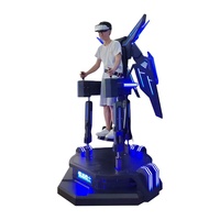 Simulateur de jeu d'arcade de vol VR pour parc à thème intérieur/extérieur, machine de tir de vol en réalité virtuelle 9D à mouvement vertical, 100 jeux