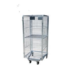 Duurzaam Vouwen Opslag Verzinkt Wasserette Kooi <span class=keywords><strong>Trolley</strong></span> Met Wielen - Product Image 5