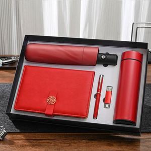 High Quality Opening Ceremony Corporate Promotional Bank Insurance Stainless Steel Personalized Notebook <b>Pen</b> Thumb Gift Set - Product Image 2