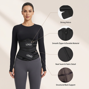 Faja Reductora <span class=keywords><strong>de</strong></span> Látex con 2 Correas y Varillas para Mujer, Moldeadora <span class=keywords><strong>de</strong></span> Cuerpo <span class=keywords><strong>de</strong></span> Torso Largo, Cincher para Adelgazar - Product Image 4