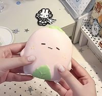 Jouet Squishy Fraise Plate Nunu en Mousse PU à Remontée Lente, Jouet Sensoriel Anti-Stress à Presser, Cadeau Nouveauté, Vente en Gros