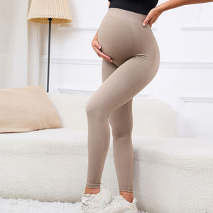 Nuevos Leggings de Maternidad Emotion Moms de Cintura Alta, Ajustados, Ecológicos, Transpirables, de Poliéster/Nailon, Moldeadores de Cuerpo de Longitud Completa - Product Image 2