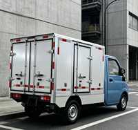 Mini-camion électrique certifié CEE avec moteur de 15 kW et autonomie de 201-300 km pour la livraison de nourriture et d'ingrédients aux cantines scolaires