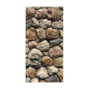 Pierre de culture PU, imitation ardoise légère en forme de champignon, pour mur extérieur de villa, style bastion, aspect cuir - Product Image 5