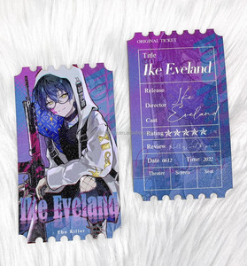 Vente en gros impression recto verso personnalisée papier holographique paillettes voyage air cinéma photo kpop billet de cartes photo bannière - Product Image 1