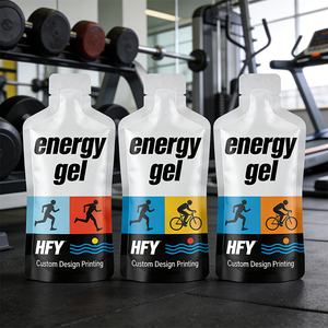 Sacchetto Biodegradabile Personalizzato <span class=keywords><strong>per</strong></span> Gel Energetico Sportivo, Confezione <span class=keywords><strong>per</strong></span> Bevande Energetiche con Etichetta Privata - Product Image 6