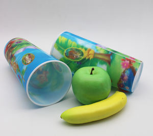 900ML 3D <span class=keywords><strong>Lenticular</strong></span> Eco-Friendly Plastic Cup Straw Reusable Stadium Cup para água potável fria Cartoon Design Custom Logo Print - Product Image 5