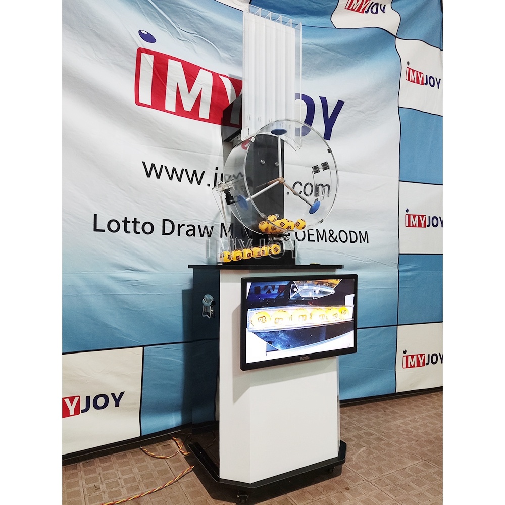Custom lucky pingpong ball lotto tv  mania online drawing lottery machine