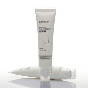 Wholesale Custom Empty Cosmetic Container Packaging <b>Tube</b> Roll Ball Massage Neck Hand Cream <b>Plastic</b> Soft Touch PCR Squeeze <b>Tubes</b> - Product Image 5