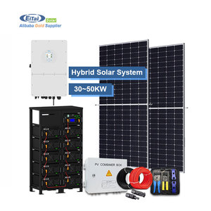 EITAI Sistema Fotovoltaico Completo de Energía Solar Comercial de 40kw 50kw 100kw, Paneles de 50000watt 100000watt, Conjunto Híbrido de Alta Tensión de 30-100KW - Product Image 1