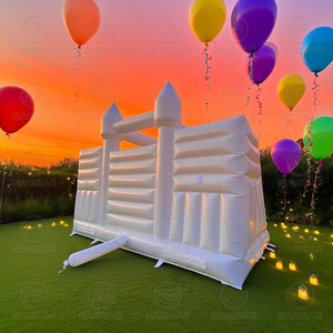 <span class=keywords><strong>Castillo</strong></span> <span class=keywords><strong>Inflable</strong></span> <span class=keywords><strong>Blanco</strong></span> para Bodas, Combo de Brincolín <span class=keywords><strong>Inflable</strong></span>, <span class=keywords><strong>Castillo</strong></span> Hinchable con Tobogán para Niños y Adultos - Product Image 4
