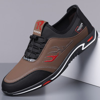 Chaussures de marche respirantes pour hommes, chaussures de conduite en cuir souple pour l'été