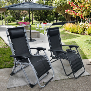 Phong cách hiện đại kim loại lưới gấp bãi biển ghế lớn thư giãn không trọng lực sàn ngoài trời phòng chờ cho cắm trại và câu cá - Product Image 1