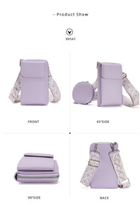 Sac de messager à fermeture éclair en cuir PU multifonctionnel à large bande pour femmes toutes saisons lavable à la lumière étanche pour les déplacements d'été - Product Image 4