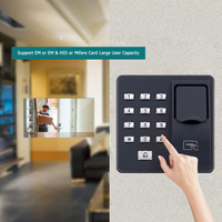Cerradura de Puerta Biométrica ZK Teco X6 con Teclado de Seguridad Independiente, Lector de Huellas Dactilares RFID, Lector de Tarjetas Inductivas de 125 kHz