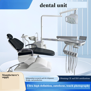 Fauteuil dentaire électrique de luxe homologué CE, équipement ergonomique haut de gamme pour <span class=keywords><strong>dentiste</strong></span> avec système de contrôle intégré pour clinique - Product Image 1