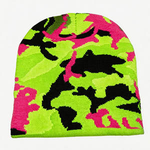 Nuevo Gorro de Invierno de Punto para Adultos, Unisex, de Felpa, con Bordado, 100% Poliéster, para Ciclismo y Running - Product Image 1