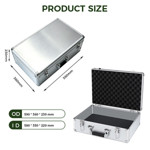 Caja de Herramientas Resistente Personalizada de Fábrica, Maleta de Aluminio para Transporte, Estuche de Aluminio para Viaje con Interior de Espuma Personalizable - Product Image 5