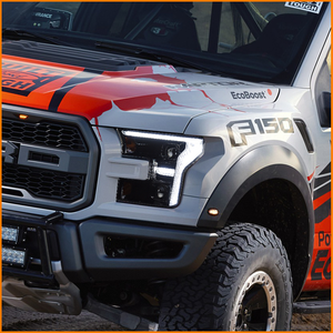 ไฟหน้าโปรเจคเตอร์คู่ LED DRL สำหรับ <span class=keywords><strong>Ford</strong></span> F150 ปี 2015-<span class=keywords><strong>2020</strong></span> อัพเกรดสไตล์ปี 2021 รุ่น Raptor <span class=keywords><strong>XL</strong></span> XLT โครงสีดำ อุปกรณ์ตกแต่งรถยนต์ - Product Image 4
