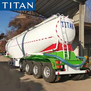 4 axle 70t tank truck cement bulker trailer in dubai bulk fly ash trailer