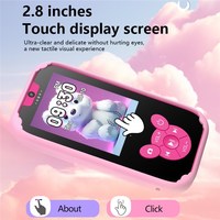 Cartoon Hd Camera Speelgoed 2.8-Inch Kids Baby Kid Smartphone Met Flip Camera Game Wekker Oplaadbare Cadeau Videocamera