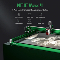 Nueva Máquina de Grabado y Corte NEJE Max 4 A40640 de 80W, Grabadora Láser Industrial de 4 Ejes, Máquina de Marcado y Plóter
