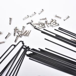 Radios de Bicicleta de Acero Inoxidable de 14g, Negros con Tapas de Latón, para Accesorios de Bicicleta de Montaña y Carretera - Product Image 3