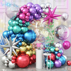 Kit de Guirnalda de Globos con Temática Disco de 134 Piezas para Decoración de Fiestas de Cumpleaños y el Hogar - Product Image 5