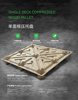 Palette plastique industrielle économique à simple face FOREST, entrée 4 directions, sans fumigation, charge dynamique 1,5-2,5T pour entrepôt