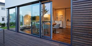 Hermoso Sistema de Puerta Corredera Interior de Triple Cristal Doble con 3 Rieles, Precio de Fábrica, en Negro, Blanco, Gris, Marrón, Puerta Corredera de Patio, Puerta Metálica para Casas - Product Image 5