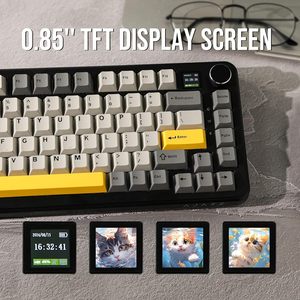 Ak820 Magnetic <b>Switch</b> (factory Tri-color Keycaps) C Tri-mode W/ <b>Oled</b> Display Rgb Diy Mechanical Keyboard Ak820 Magnetic - Product Image 6