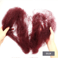 Cheveux Humains Brésiliens Remy Afro Crépus Bouclés en Vrac pour Tresses, Dreadlocks, Crochets – Extensions de Cheveux Humains 10-22 pouces