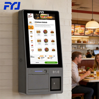 Terminal de Autoservicio Inteligente FYJ F3-K1A con Pantalla Táctil, Escáner de Códigos QR, Lector de Tarjetas NFC, Máquina POS de Pared para Centros Comerciales