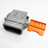Connecteur automobile étanche IP68 DTM06-12S-E007 à 12 broches avec contacts en laiton et boîtier en nylon