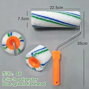 <span class=keywords><strong>Rouleau</strong></span> à peinture haute absorption avec poignée orange - <span class=keywords><strong>Rouleau</strong></span> professionnel <span class=keywords><strong>pour</strong></span> murs intérieurs, plafonds et projets de bricolage - Product Image 2