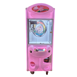 Máquina expendedora pequeña de muñecas de plástico con receptor de billetes - máquina de juego arcade para niños - Product Image 1