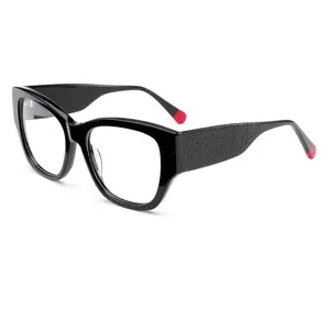 New High-Grade Acetate Plate Large Frame Optical Glasses Spectacle Frame Repair Face Thin Literary Business Glasses