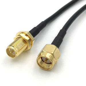 Câble <span class=keywords><strong>coaxial</strong></span> d'antenne Luckyconnectors YRL-201 RG316 de haute qualité, SMA mâle, MMCX mâle, angle droit, 50 ohms, certifié RoHS, échantillon gratuit - Product Image 1