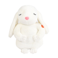 Jouet en peluche lapin endormi personnalisé, jouet en peluche électronique, lapin qui ronfle, jouet en peluche électrique