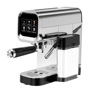 Máquina de Espresso Semiautomática de Estilo Italiano Concentrada de Fábrica para el Hogar, para Lattes y Cappuccinos, con Contenedor de Leche, ITALIAN-STY - Product Image 1
