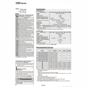Cilindro compacto SMC Pneumatics piezas neumáticas de alta calidad - Product Image 1