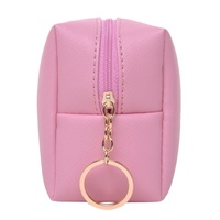 Sacs de bijoux de créateurs à la mode pochette étanche en cuir PU Mini trousse de toilette métallique avec logo personnalisé résistant aux rayures