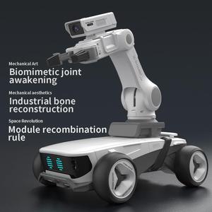 Brazo robótico inteligente con control remoto de 2.4G, WiFi, FPV y cámara 5G; control por aplicación desde el vehículo para camiones de transporte. - Product Image 4