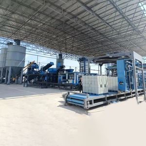 Gạch bê tông thủy lực máy gạch với gạch Pallet khối bê tông làm cho dòng máy móc - Product Image 4