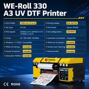 Impresora UV DTF de 12 Pulgadas con Laminadora para Etiquetas de Cristal / Carcasas de Teléfono / Pegatinas para Botellas, Ideal para Pequeños Negocios Globales - Product Image 1