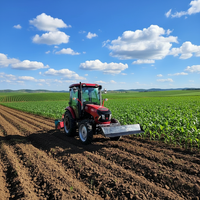 Remorque agricole à essieu unique avec panneau latéral, moteur Quancai 65 CV, chargement frontal sur roues, avec vérin, 0-2000 heures de fonctionnement