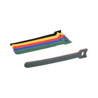 Vente en gros 12*150mm Nylon 66 Attaches de câble Crochet et boucle autobloquants réutilisables Fixation dos à dos